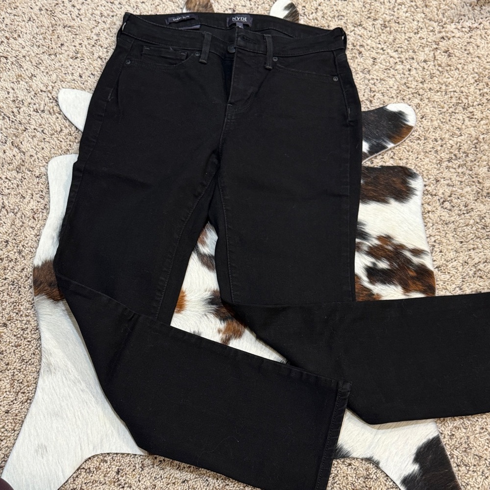 Black Straight Leg Jeans